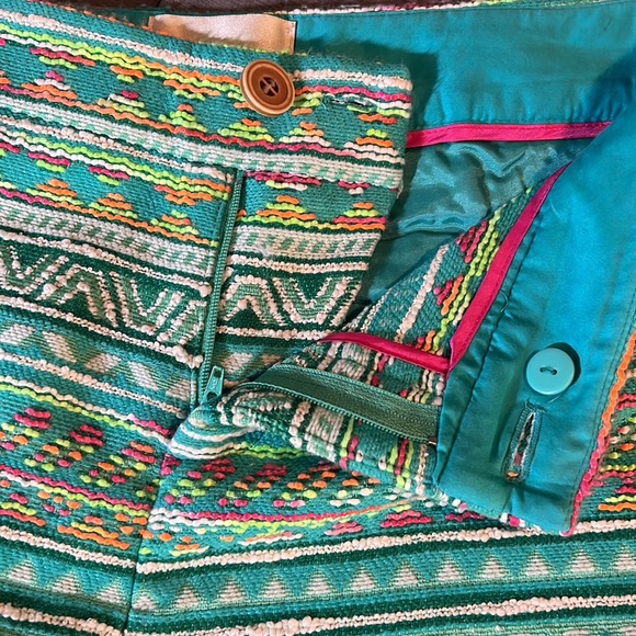 Anthropologie Elevenses costa Aztec embroidered shorts - Picture 3 of 6